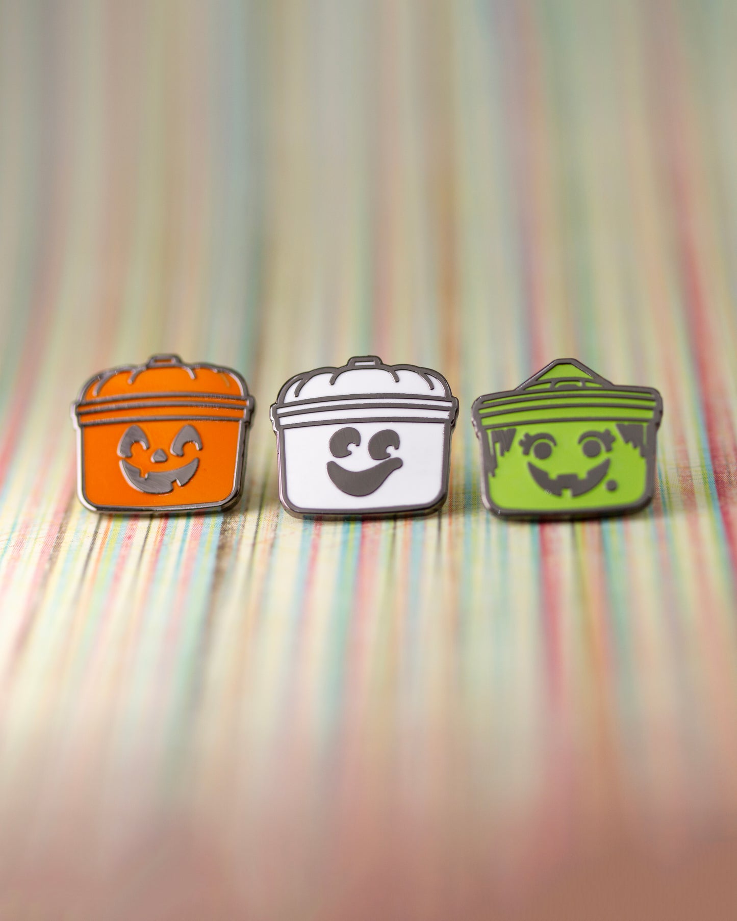 'Boo Buckets' Pins (set of 3)