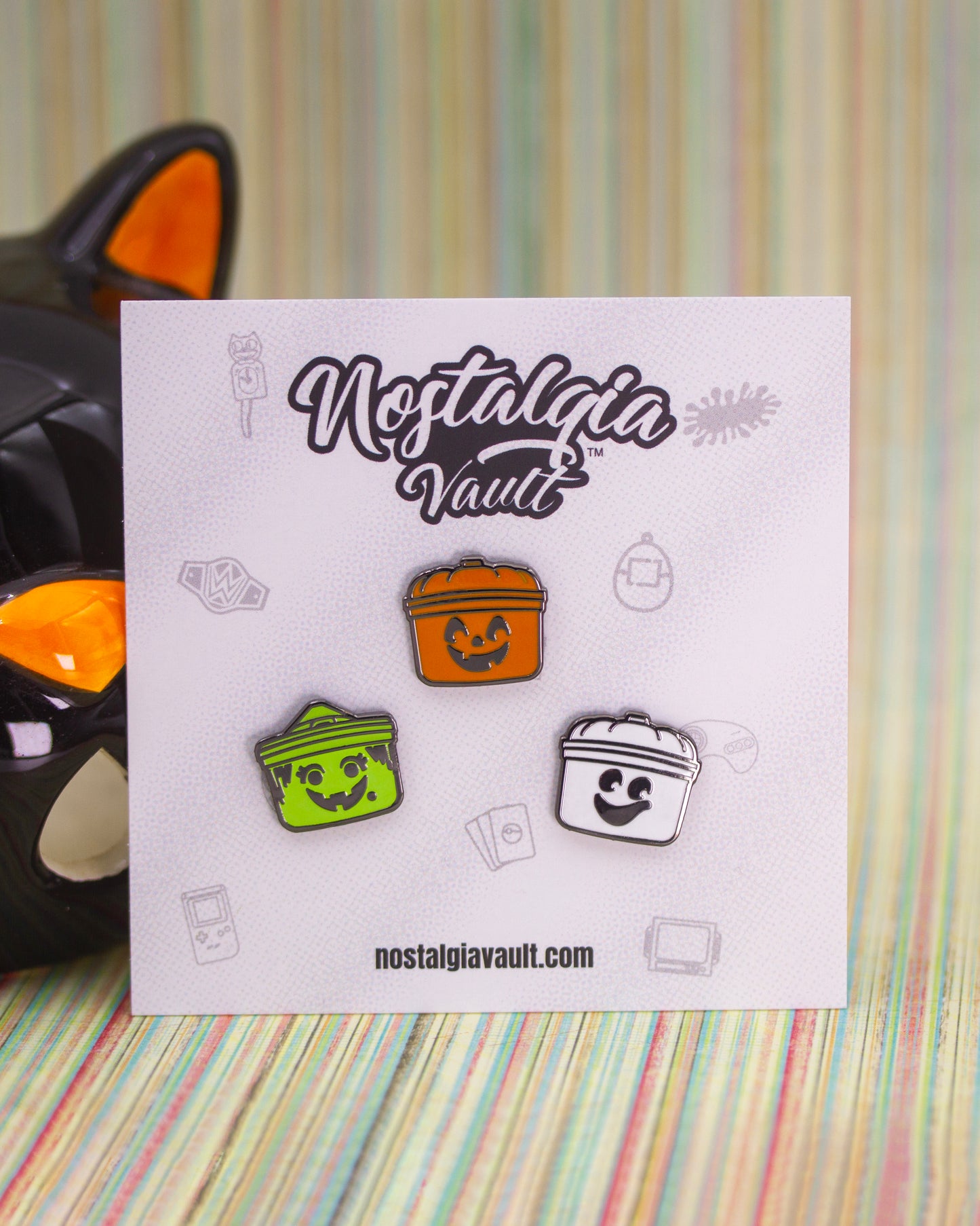 'Boo Buckets' Pins (set of 3)
