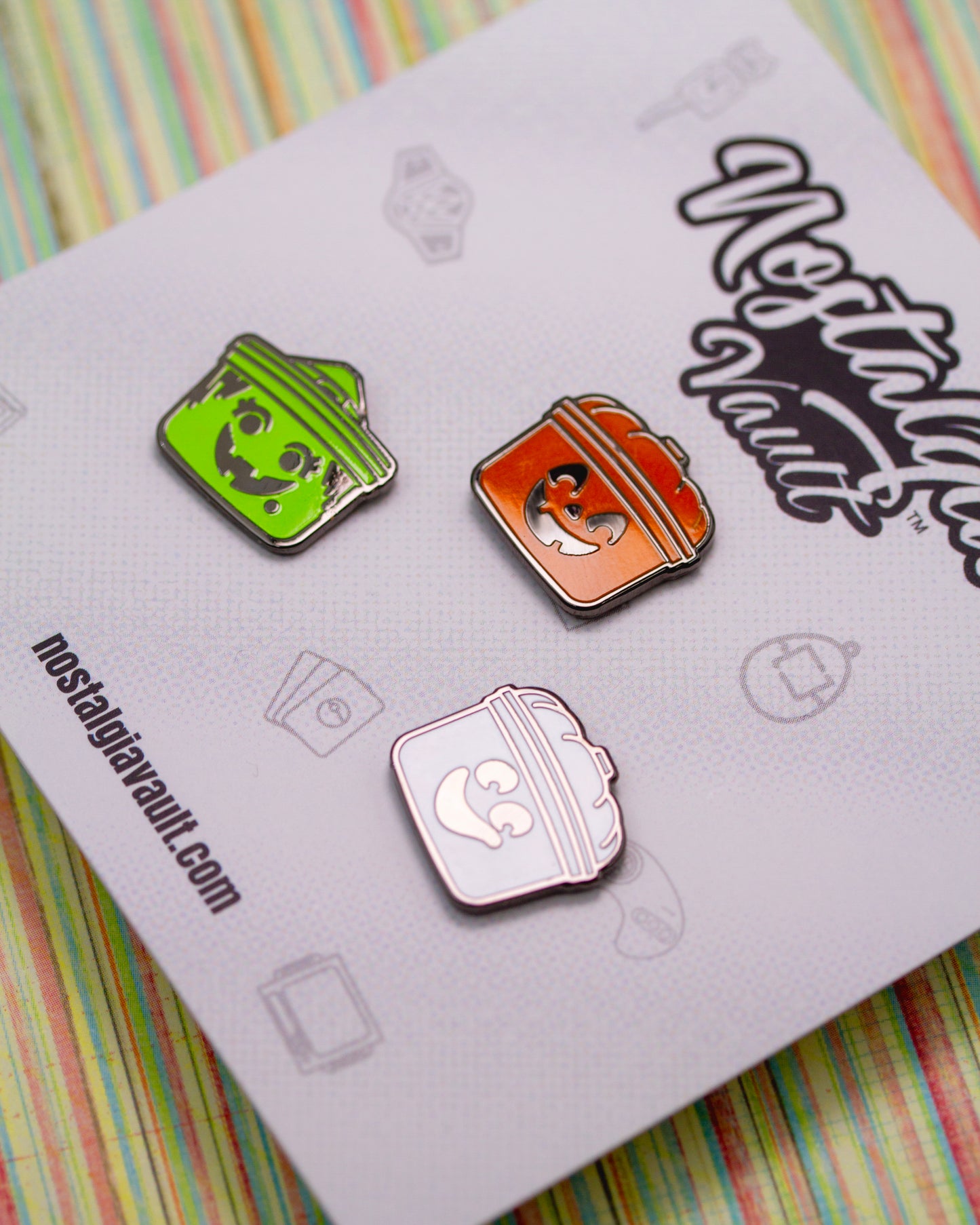 'Boo Buckets' Pins (set of 3)