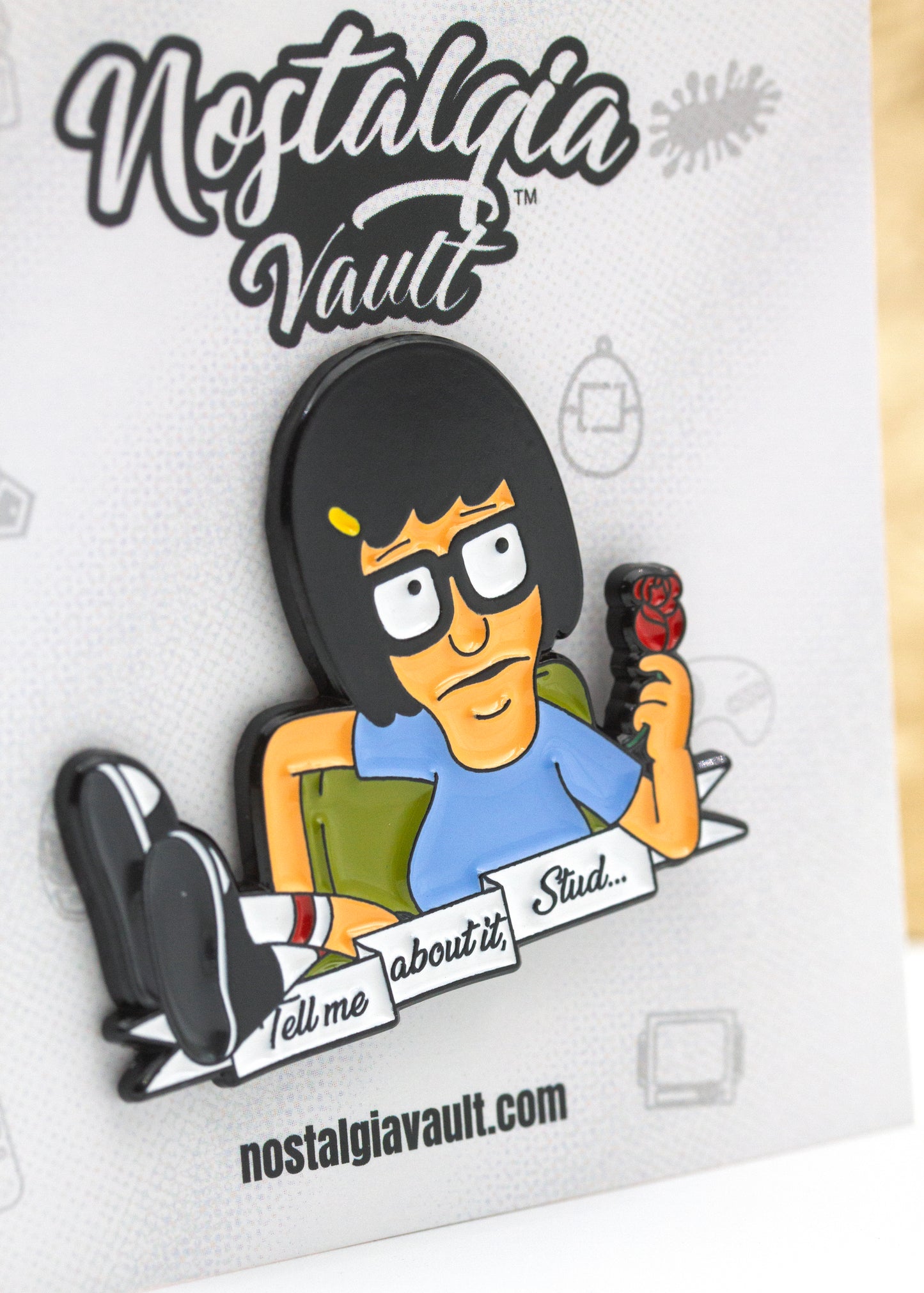 Tina (Stud) Enamel Pin