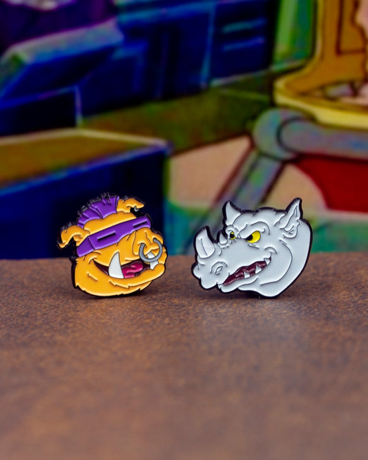 Bebop and Rocksteady Pin set