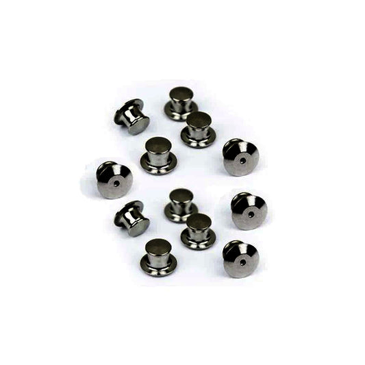 Gun Metal Locking Pin Backs (10 pack)