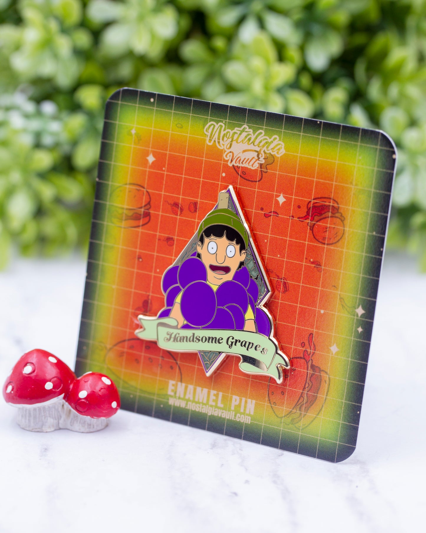'Handsome Graspes' Halloween Enamel Pin