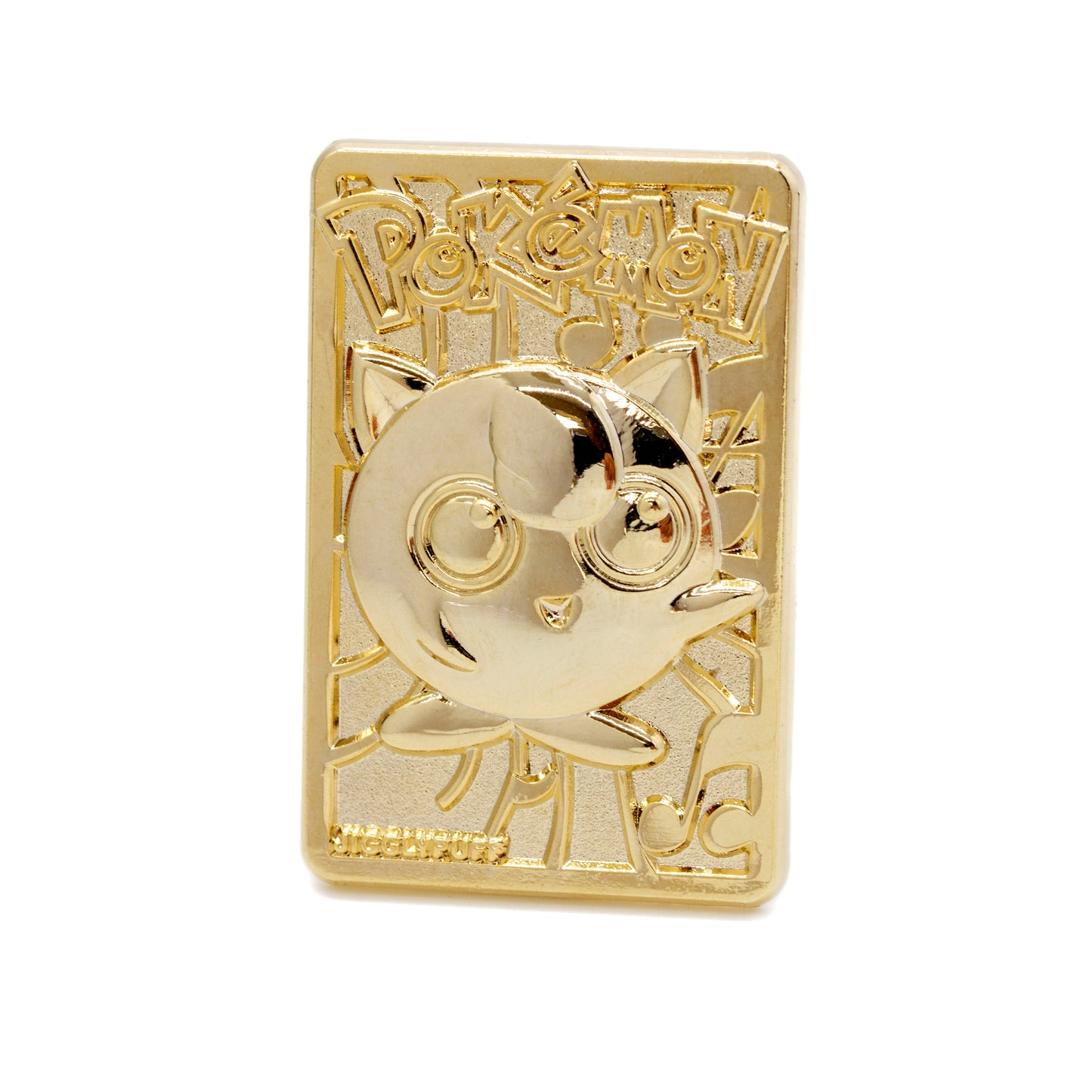 Gold Plated Jigglypuff Card Pin