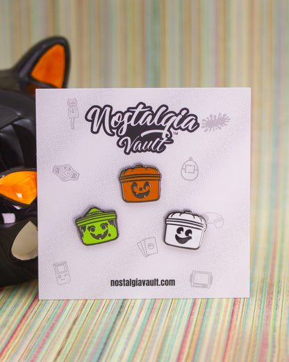'Boo Buckets' Pins (set of 3)