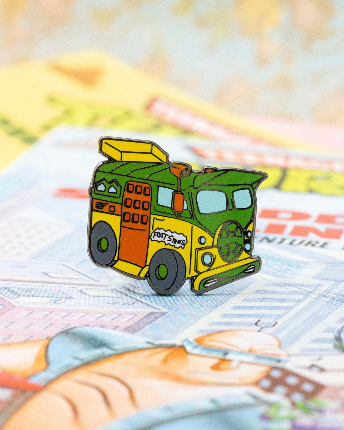 Party Wagon Pin