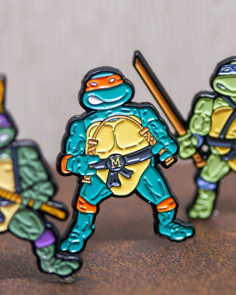 Ninja Turtles Action Figures Pins