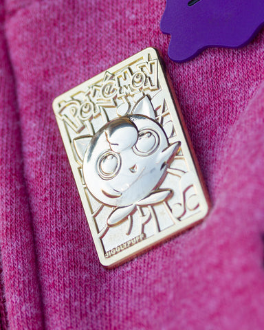 Gold Plated Jigglypuff Card Pin
