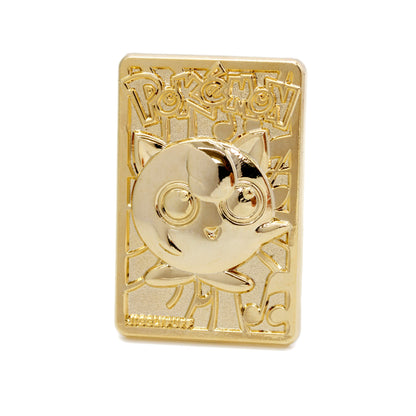 Gold Plated Jigglypuff Card Pin