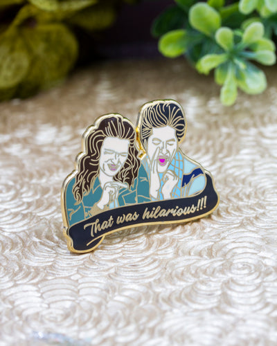 Saperstein Twins Enamel Pin